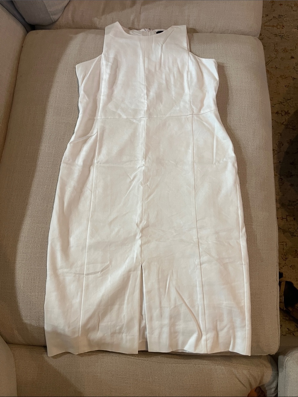 Classic White Sheath Dress - Women's Sleeveless Pencil Dress